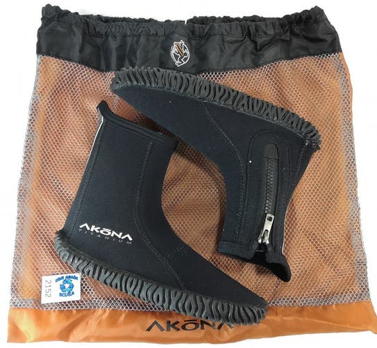 Akona Zipper Neoprene Booties Boots 3mm SIZE 5 Brand New in Bag            #2152