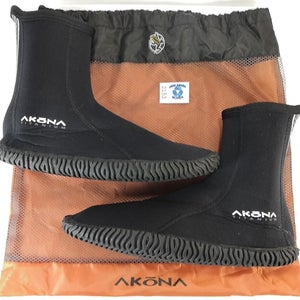 Akona Zipper Neoprene Booties Boots 3mm SIZE 11 Brand New in Bag           #2153
