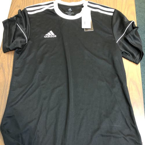 New Squadra 17 Black New Large Adidas Jersey -- Adult Large