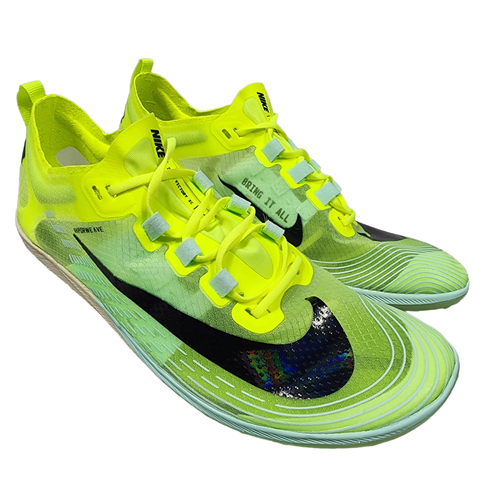 Nike Men's Size 7 Volt Mint Foam Zoom Victory 5 XC Track Shoes With Spikes