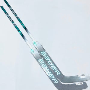 New 2 Pack Custom Green Bauer Supreme 2S (Total One Build) Goalie Hockey Sticks-28" Paddle