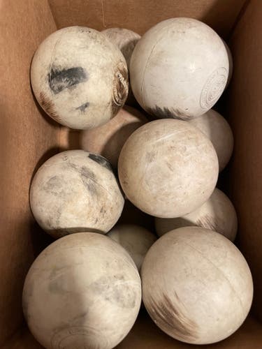 12 pack - 1 Dozen White Lacrosse Balls