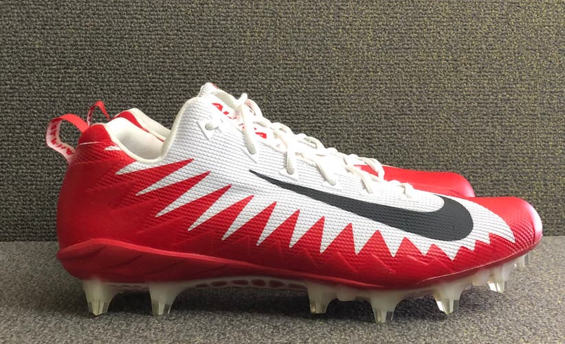 Nike Alpha Menace Pro Low TD Football Cleats Red White 922804-102 Mens 14.5