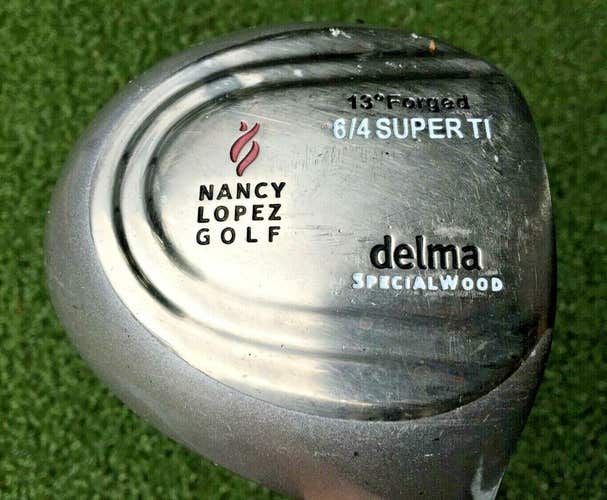 Nancy Lopez Golf Delma Specialwood Super Ti Driver 13* RH FM3 / NEW GRIP /mm5620