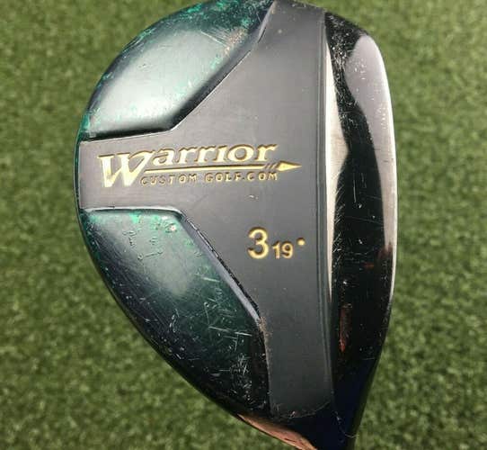 Warrior Golf Black 3 Hybrid 19* /  RH / Stiff Steel ~40.25" / Nice Club / mm9582