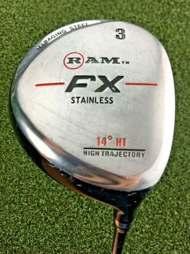 RAM FX Stainless 3 Wood 14* / RH ~42.25" / Regular Graphite / Nice Grip / gw2852