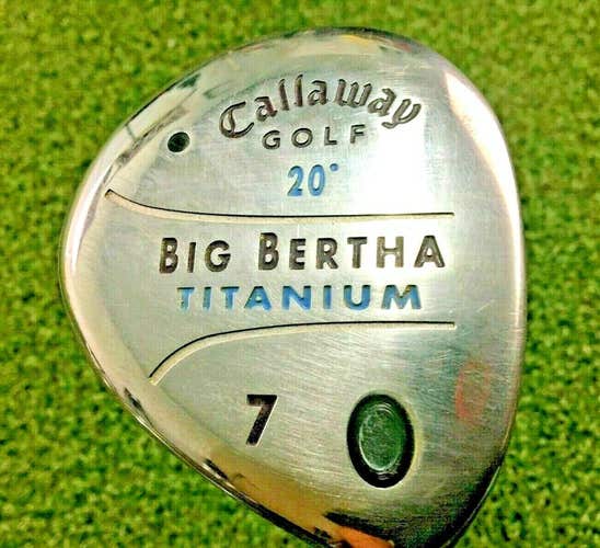 Callaway Big Bertha Titanium 7 Wood 20* RH / Gems Ladies Graphite / NICE /mm4568