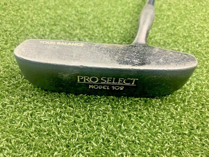 AccuLine Pro Select 102 Putter / RH / ~34.75" Steel /  Vintage Grip / mv6326