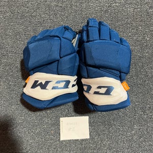 Used Blue CCM HGPJSPP Pro Stock Gloves Colorado Avalanche Team Issued #63 13”
