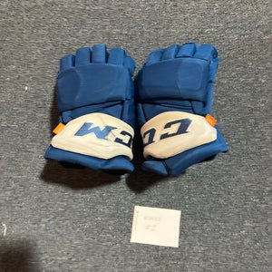 Used Blue CCM HGPJSPP Pro Stock Gloves Colorado Avalanche Team Issued #41 14”