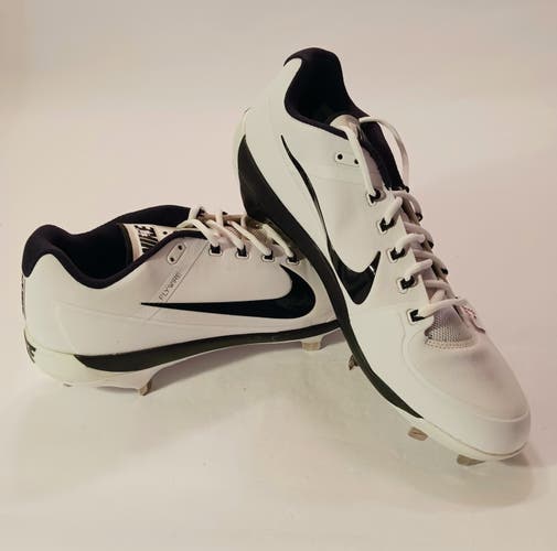 Nike Men's Flywire Max Air Baseball Cleats, Size 14, Model #880261-101