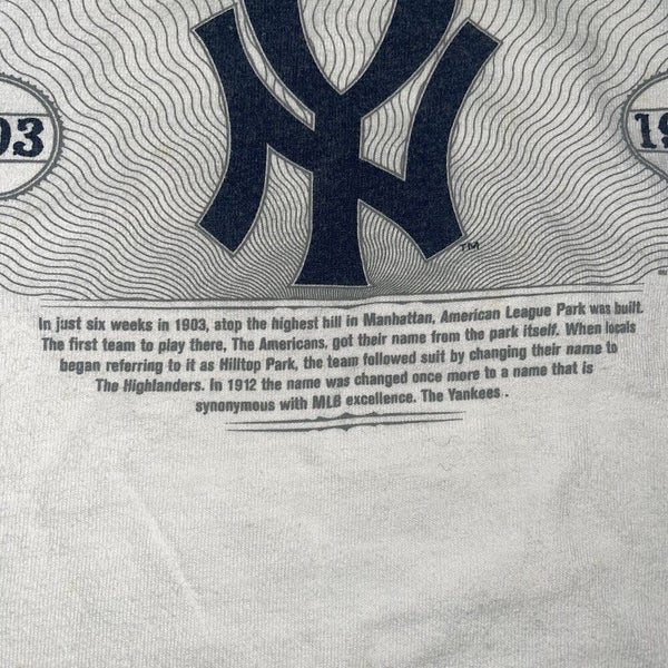 Vintage NIKE TEAM MLB NEW YORK YANKEES SWOOSH Logo ATHLETIC SHIRT Jersey  L/XL