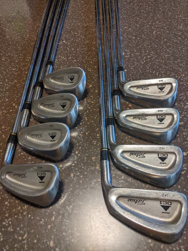 VERY NICE Titleist DCI 962 3-PW Iron Set + Matching Gap Wedge Stiff Flex Steel RH *BONUS