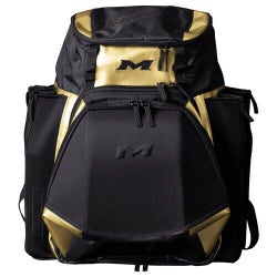 New Miken MK7X XL Baseball Backpack Equipment Bag 4 bats Softball slowpitch gold