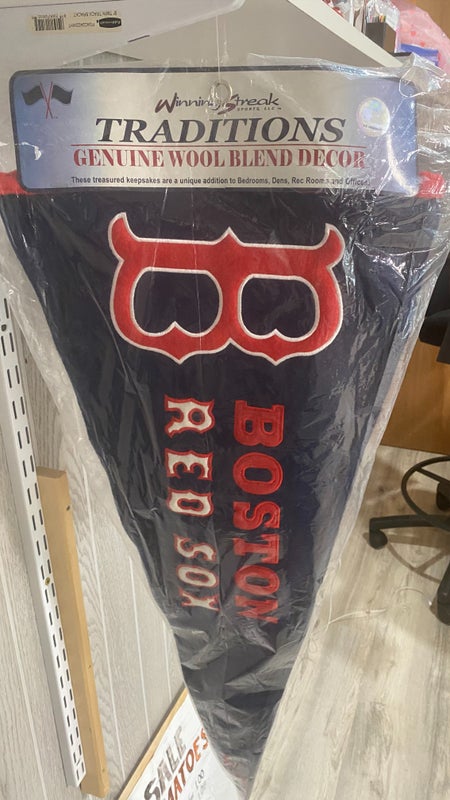 Boston Red Sox World Series Champions banners proudly displayed