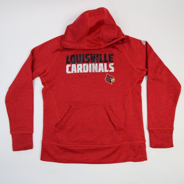 Louisville Cardinals adidas Climawarm Sweatshirt Women's Red/Heather Used M
