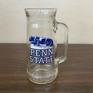 Penn State Nittany Lions NCAA SUPER VINTAGE Fisher Peanuts Beer Stein Glass Mug!