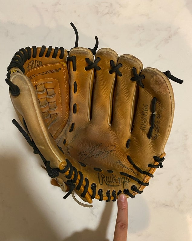 Vintage Rawlings Ken Griffey Jr. Baseball Glove RBG 87B 10.5” for