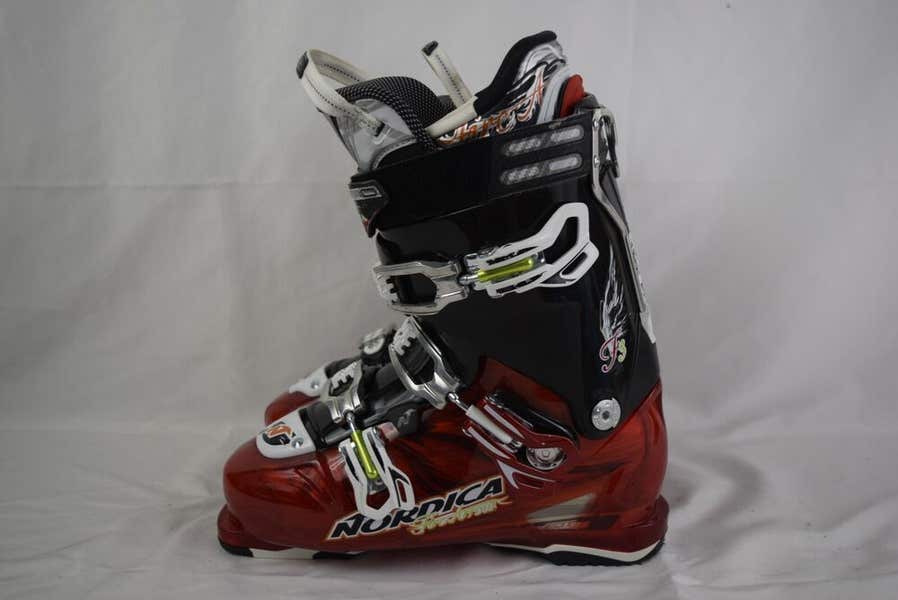 NORDICA FIRE ARROW F3 SKI BOOTS MEN SIZE 27.5/ 9.5 WOMEN SIZE 10.5