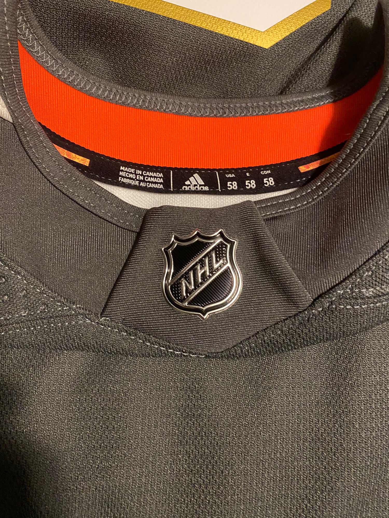 Grey Vegas Golden Knights Adidas Practice Jersey (Retail