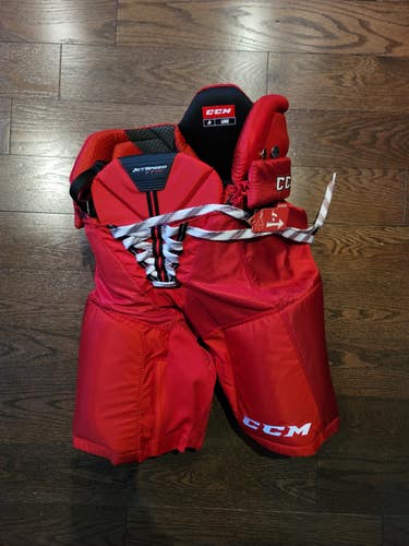 NEW Red Junior Large CCM JetSpeed FT390 Hockey Pants