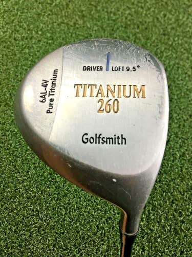 Golfsmith Titanium 260 Driver 9.5* / RH ~44.5" / Regular Graphite / gw6157