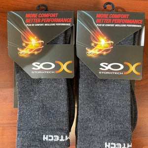 New Womens Stormtech Charcoal Gray Socks Fits Shoe Size US 8-10 (Package of 2 Pair)