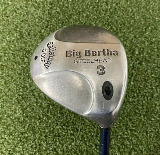 Callaway Golf Big Bertha Steelhead 3 Wood / RH / Senior Graphite ~42" / jl4562