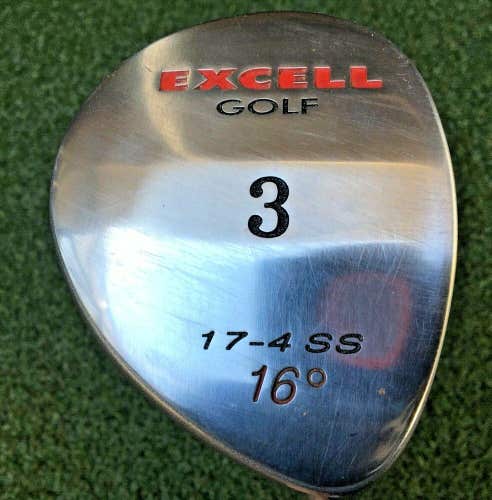 Excell Golf 3 Wood 16* / RH / Stiff Steel / Headcover / Nice Condition / mm2895