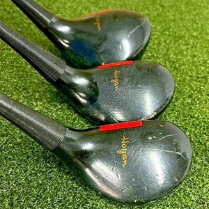 Ben Hogan Wood Set Driver, 3 ,5 Woods / Vector 2 Steel / RH / Vintage / sa5298