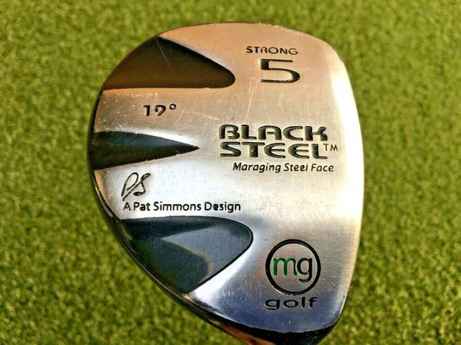 MasterGrip Black Steel Strong 5 Wood 19* RH / Stiff Steel / Good Grip / mm0154