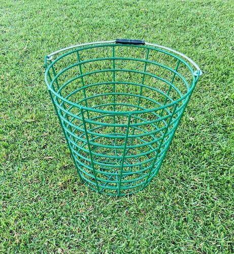 Metal Golf Ball Range Basket ~15" Diameter w/Handle / Nice Condition / mm0866