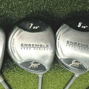 JAZZ GOLF Wood & Hybrid Set 3,5,7w 4,5 Hy / Regular Graphite / NEW GRIPS /sa5265