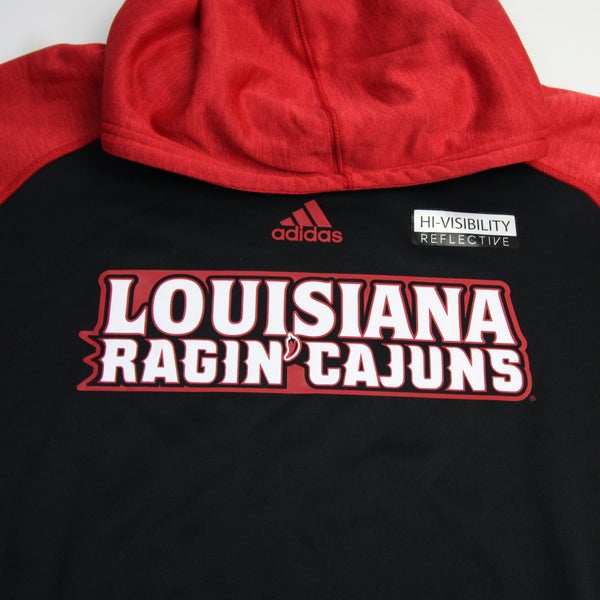 Louisiana Ragin' Cajuns adidas Climawarm Sweatshirt Men's Black/Red New 3XL