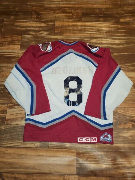 Vintage Rare 1990s CCM Hockey NHL Sandis Ozolinsh Colorado
