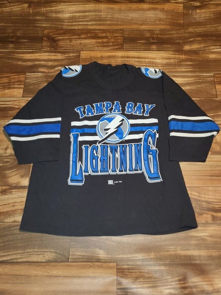 Vintage CCM Tampa Bay Lightning Official NHL Black Jersey Men XL