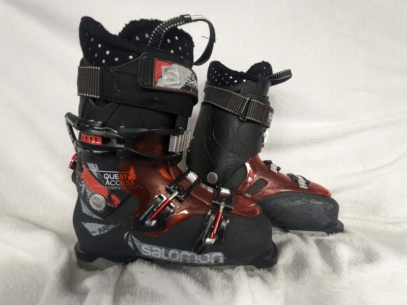 Guggenheim Museum puberteit Pogo stick sprong Salomon Quest Access 60 Ski Boots Size Mondo 26.5 Color Red Condition Used  | SidelineSwap