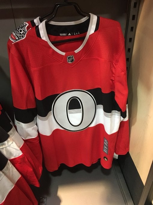 Adidas Authentic Ottawa Senators NHL 100 Classic Hockey Jersey Red 54
