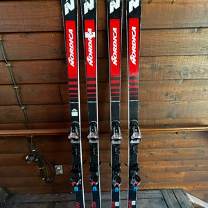 193cm FIS GS Skis With 16 Din Bindings
