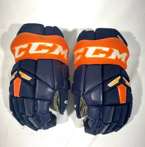 14" CCM HG42 Pro Stock Gloves - Navy/Orange