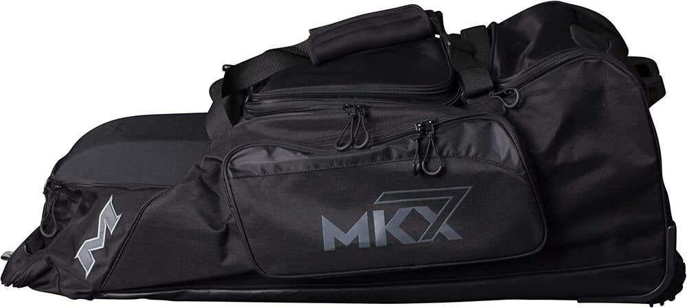 New Miken MKMK7X-CH Championship wheeled baseball bag black softball slowpitch