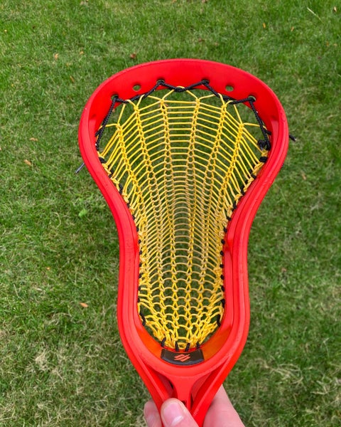 Dyed Orange Legend Senior Head Strung With Yellow Armor Mesh