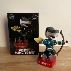 NHL San Jose Sharks Sharkie Mascot Bobblehead - Valentine's Day *LIMITED EDITION TO 500*