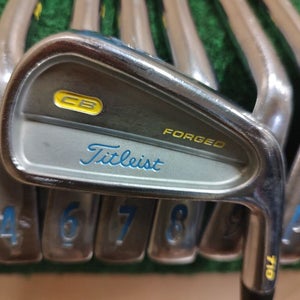 Titleist CB Forged 710 Golf Iron Set 4-PW No 5 Iron Stiff Flex Steel Shaft