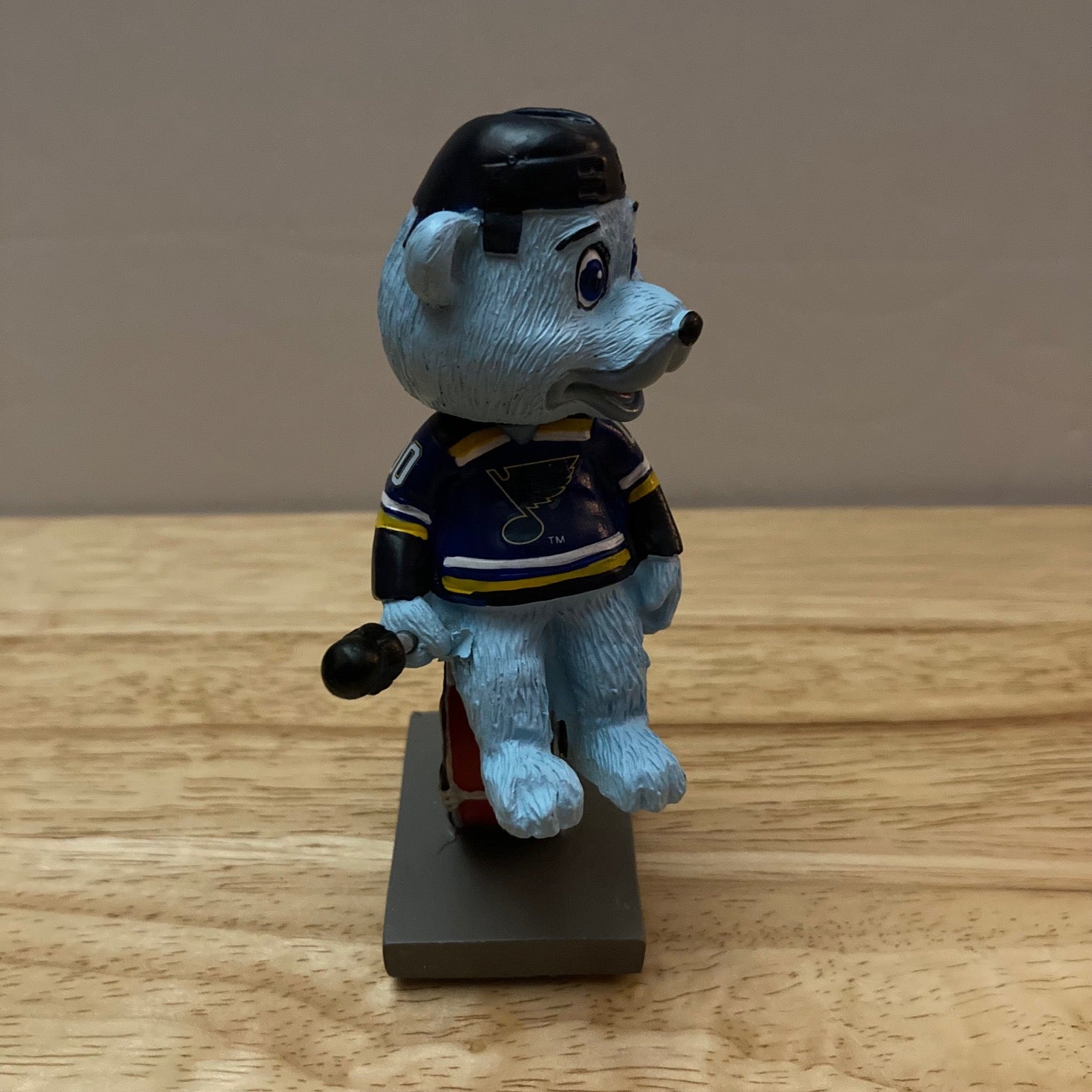 NHL St. Louis Blues Louie Mascot Bobblehead - Louie On Drum (8 inches)