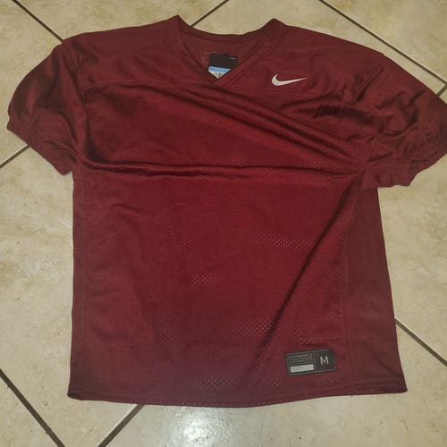 New Nike Vapor Untouchable Football Practice Jersey Vented Burgundy Men's Size Medium