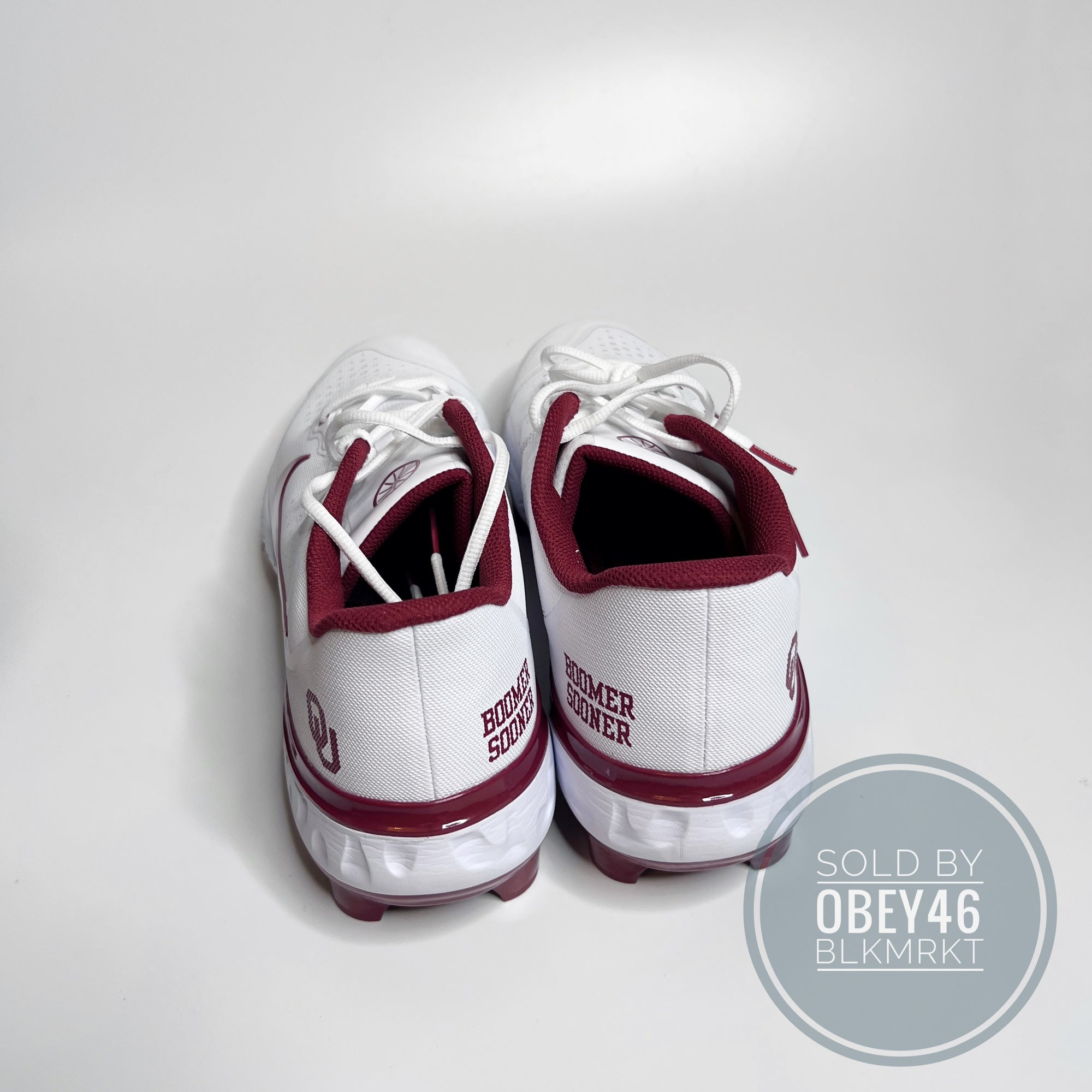 Nike Alpha Huarache ELITE Oklahoma University Sooner Baseball Softball Cleats Amazon.com | Nike Women main image 4