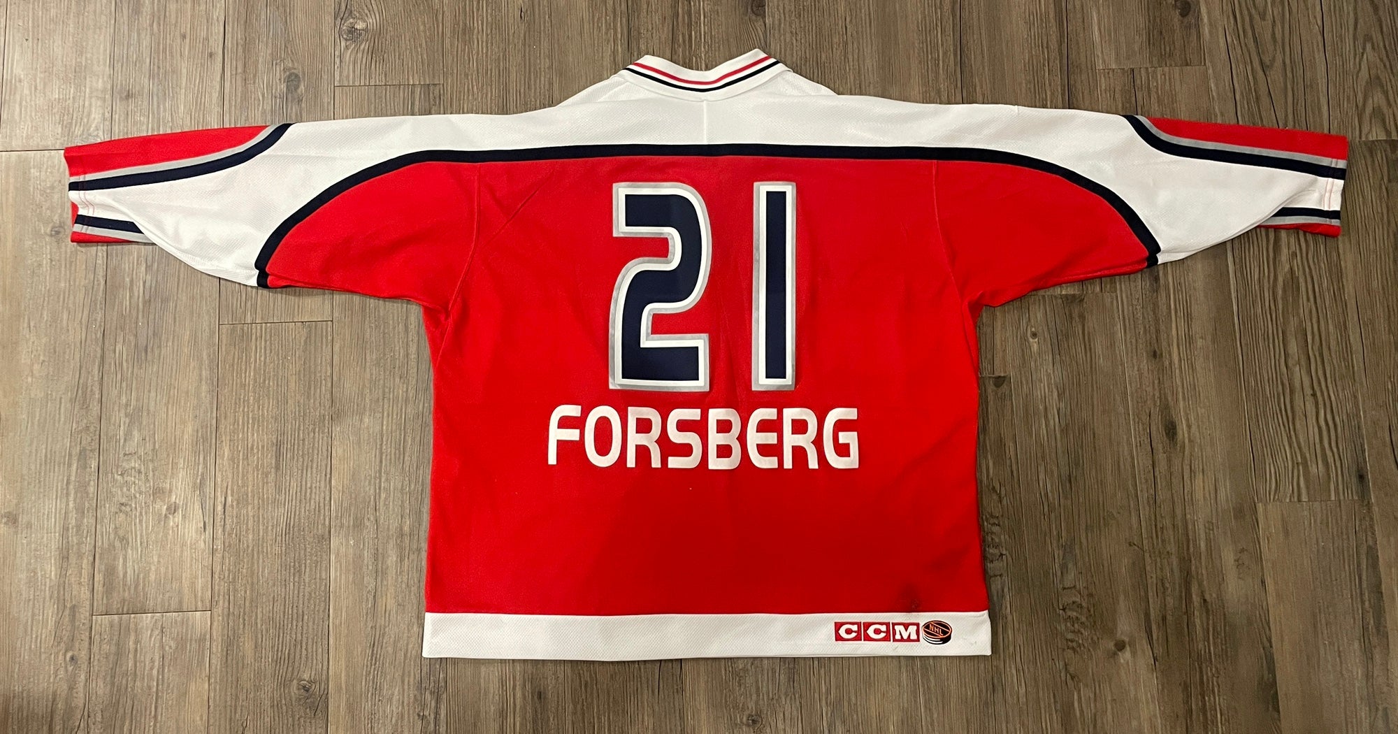 CCM  PETER FORSBERG Colorado Avalanche 2002 Vintage NHL Hockey Jersey