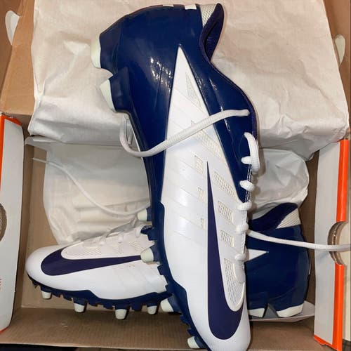 NEW Nike Vapor Pro Low TD Football Cleats Men’s 11.5 Navy / White - NWB