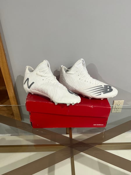 White New Men's Size 12 Molded Cleats New Balance Mid Top Burn X Mid